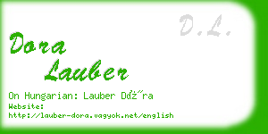 dora lauber business card